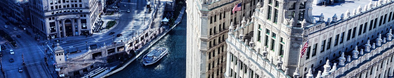 Overlooking Chicago river